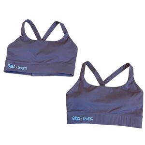 Kibra All-In Sports Bra BUNDLE Shockproof Crossback in Purple Size S